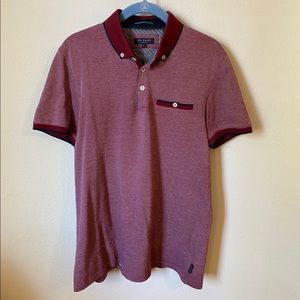 Ted Baker London Mens Polo Red